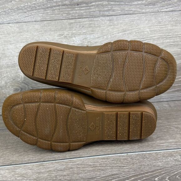 Sperry Top Sider Saltwater Tide Wedge Women’s Sz 8M Brown Leather Rain Duck Boot - Picture 8 of 12